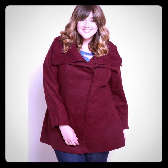 Steve Madden Jackets & Blazers - Steve Madden Modcloth Diagonal Alley red wool coat
